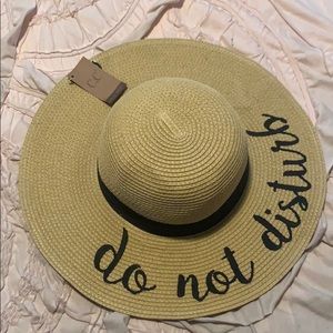 “Do Not Disturb” Sun Hat NWT